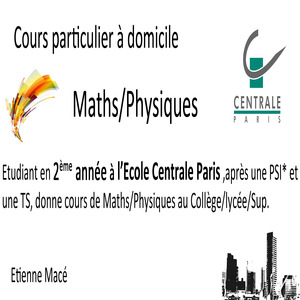 Etienne - Prof de maths - Châtenay-Malabry