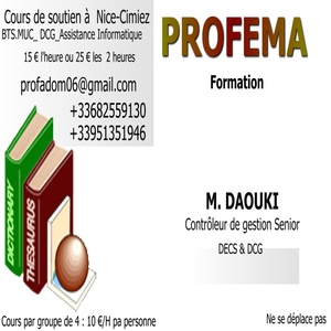 MDAOUKI - Prof de comptabilité - Nice