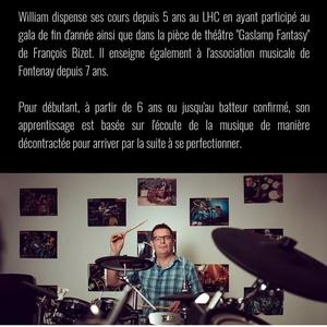 William - Prof de batterie - Le Havre