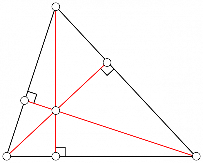 Point De Concours Des Hauteurs D Un Triangle