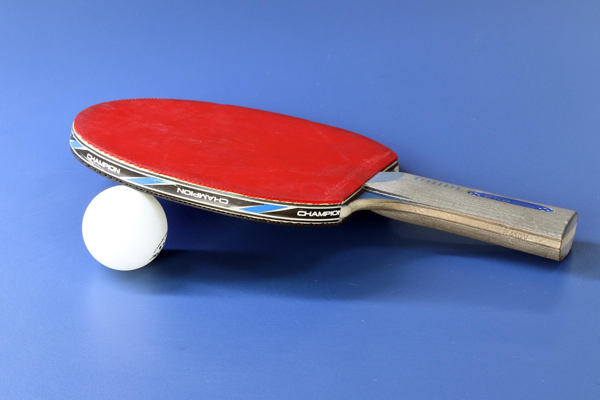 Raquette De Tennis De Table Latérale Rouge | Vecteur Premium