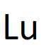 symbole de l'atome de lutécium