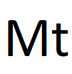 symbole de l'atome de meitnérium