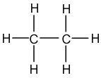 Representation de Lewis de l'ethane